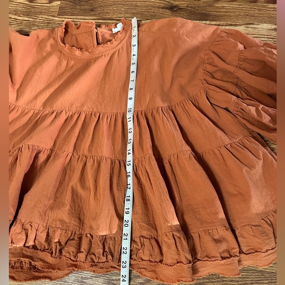 EUC Newbury Kustom FALL AT LAST RUST BLOUSE, large - Picture 9 of 10